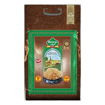 Mehran Long Grain Sella Rice (Green) 5kg